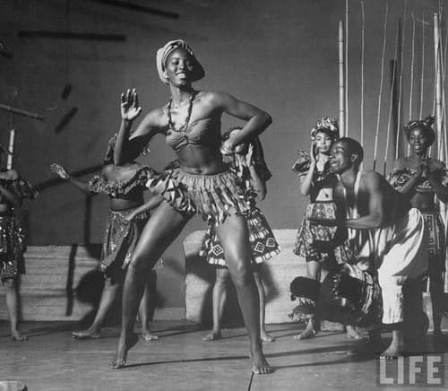 LIFE Hosted by GoogleAfrican dancer Issa Niang performing with touring Ballets Africans company. Location New York NY US Date taken February 1959 Photographer Ralph Morse